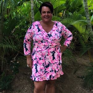 Lilly Pulitzer Flamingo Romper XL